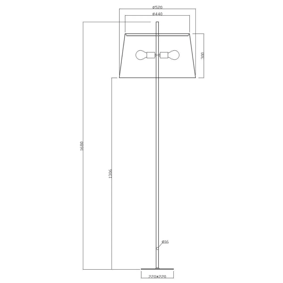 DISEÑO 3 - Pantalla lámpara Pie Argus