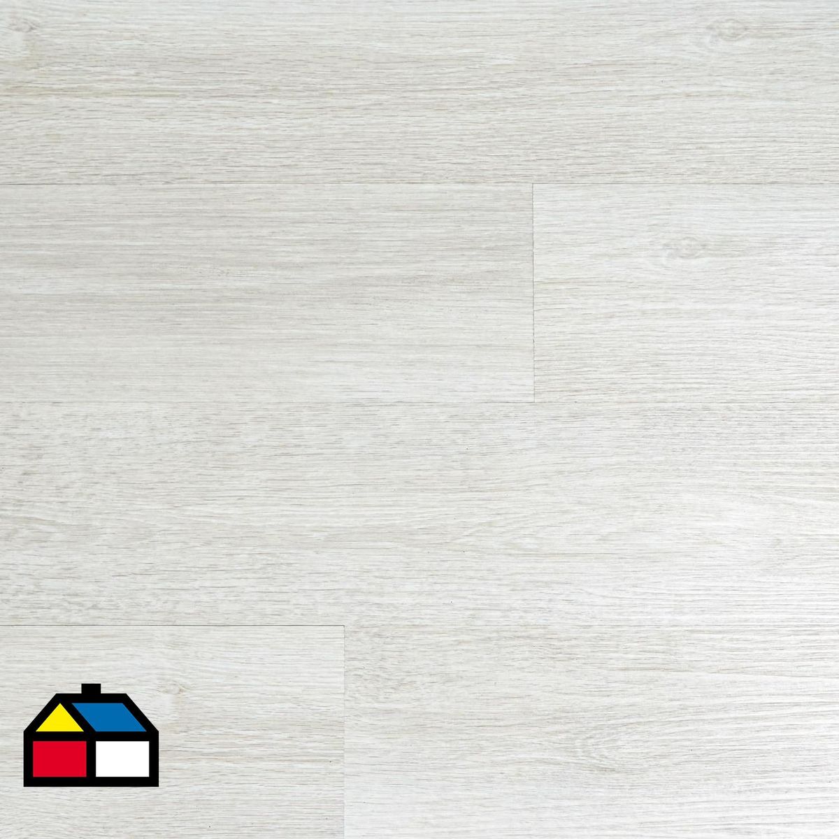 GRUPO CUBICO - Piso Vinílico 5 mm 18x122 cm SPC002 Crema Crema 2.2 m2