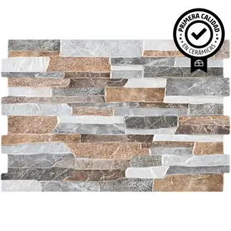 PAMESA - Cerámica 34x50 cm Petra Grafito Multicolor 1.7 m2