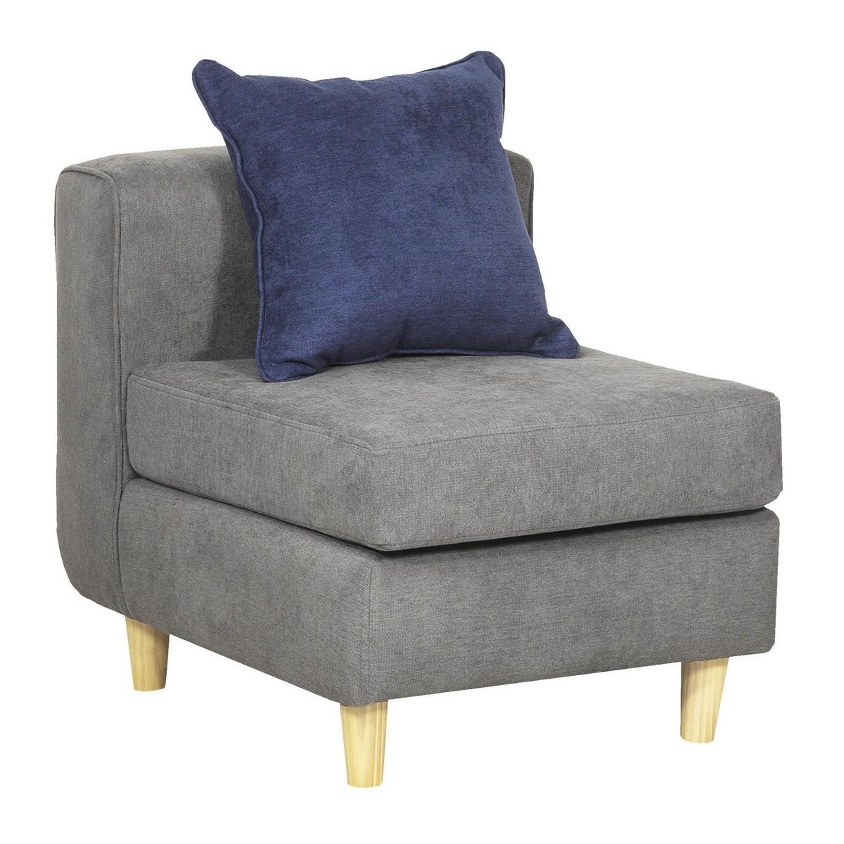 INTERMUEBLES - Butaca 1 cuerpo Eagle 62x70x80 cm Azul