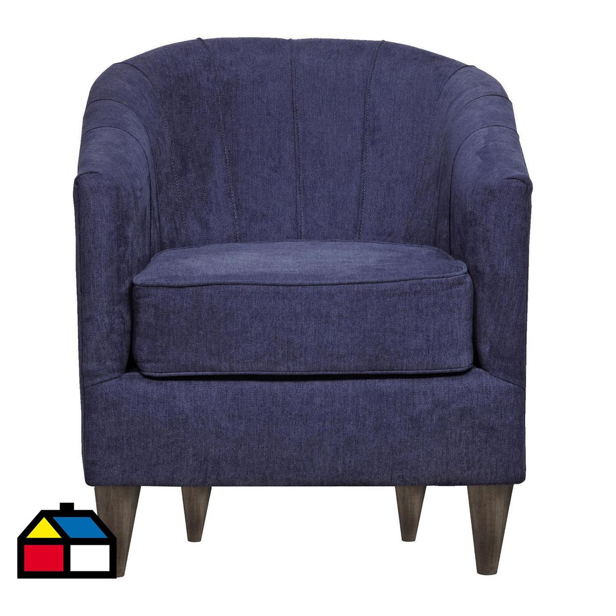 INTERMUEBLES - Sillón 1 cuerpo Río 65x77x67 cm Azul