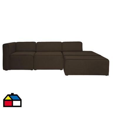 Seccional modular 3.1 Dijon chocolate