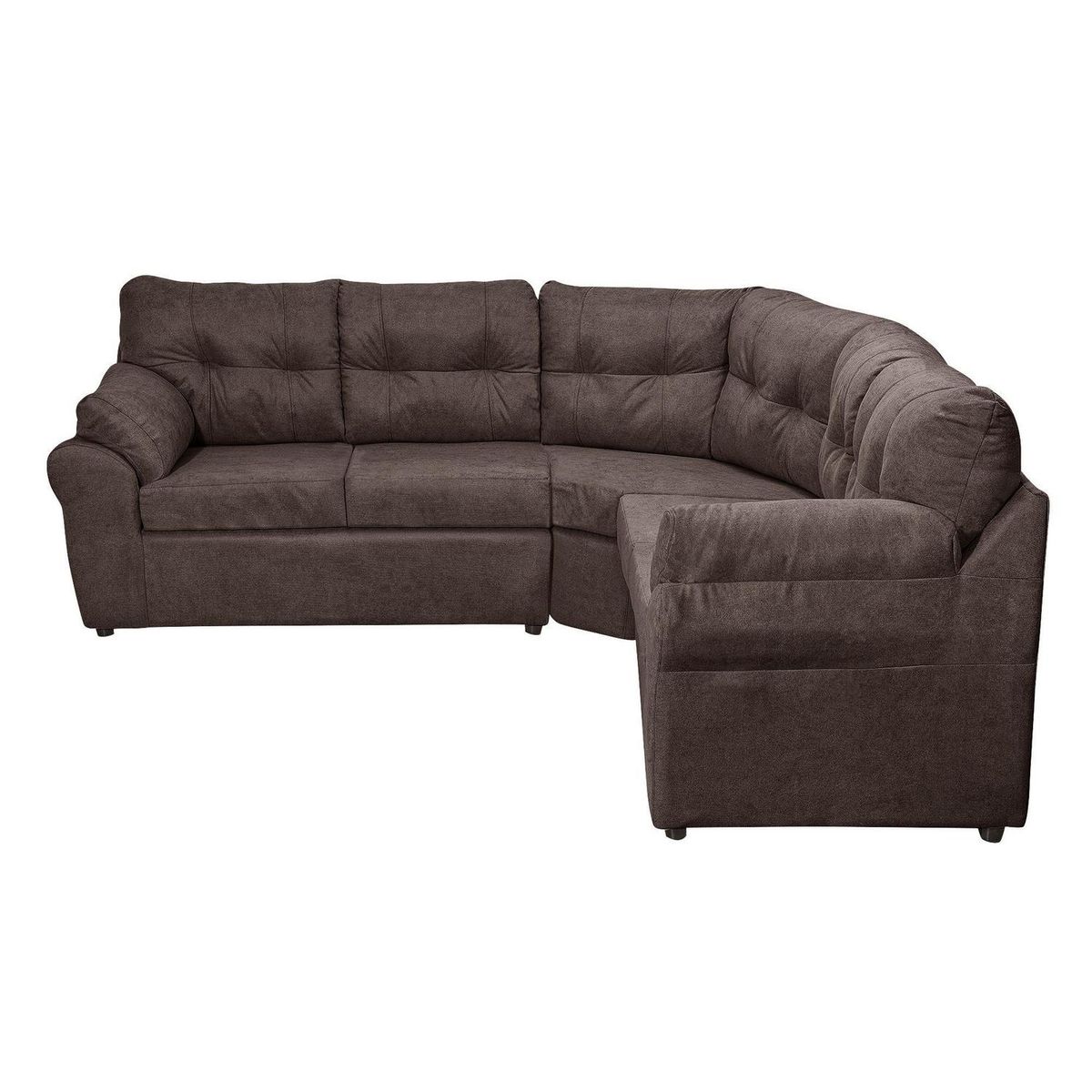 INTERMUEBLES - Sofá Seccional 5 cuerpos Atlas 190x90x75 cm Chocolate