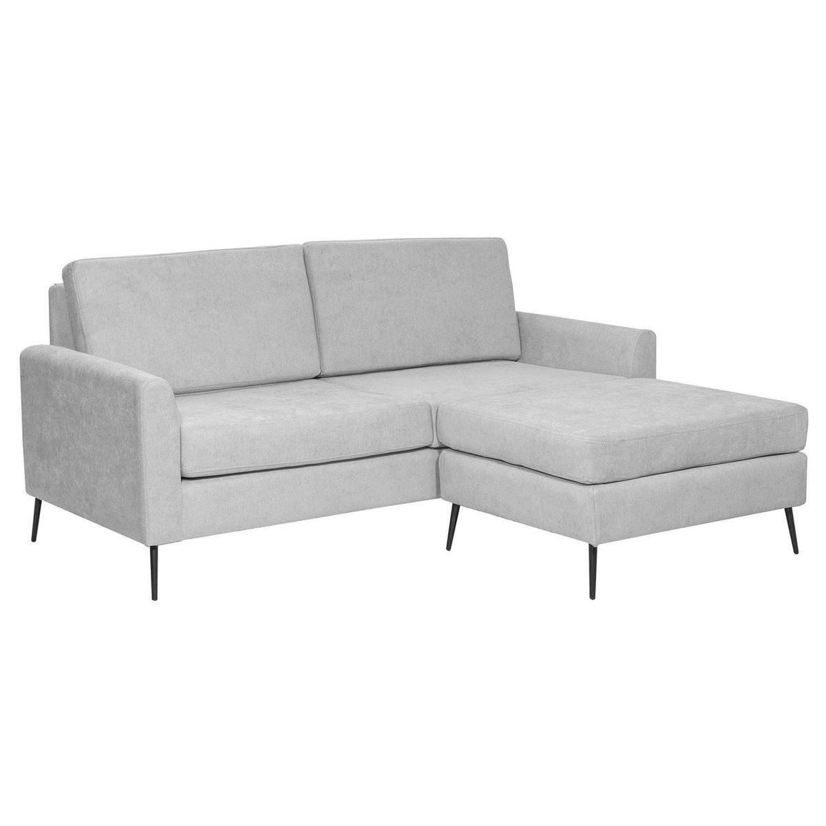 INTERMUEBLES - Sofá Seccional 3 cuerpos Washington 190x85x88 cm Gris Claro