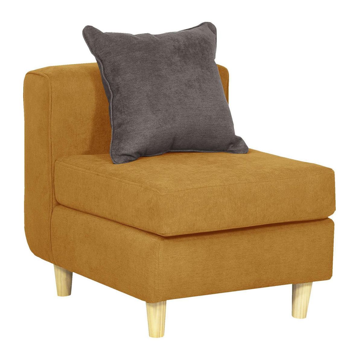 INTERMUEBLES - Butaca 1 cuerpo Eagle 62x70x80 cm Amarillo