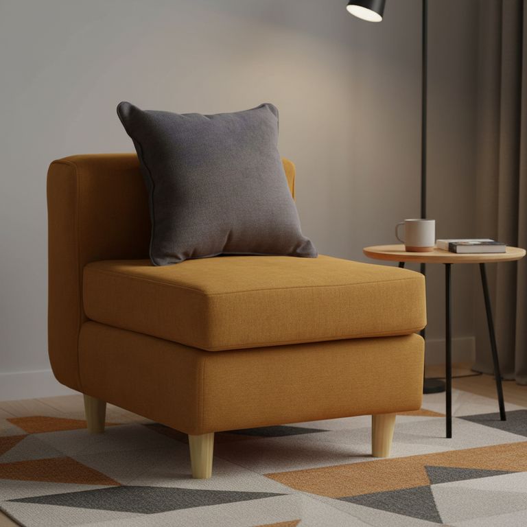 Butaca 1 cuerpo Eagle 62x70x80 cm Amarillo