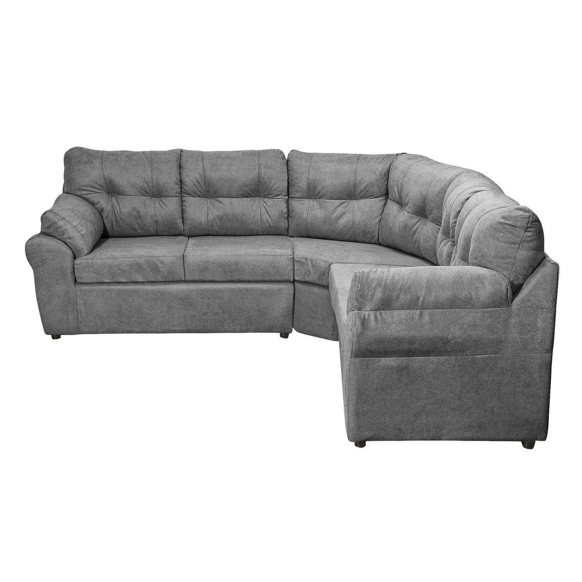 INTERMUEBLES - Sofá Seccional 5 cuerpos Atlas 190x90x75 cm Gris Claro