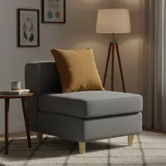 INTERMUEBLES - Butaca 1 cuerpo Eagle 62x70x80 cm Gris