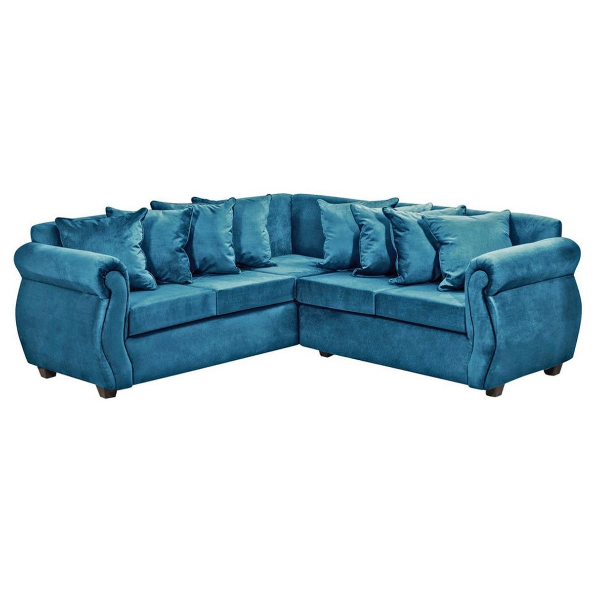 INTERMUEBLES - Sofá Seccional 5 cuerpos Violeta 216x86x81 cm Petroleo