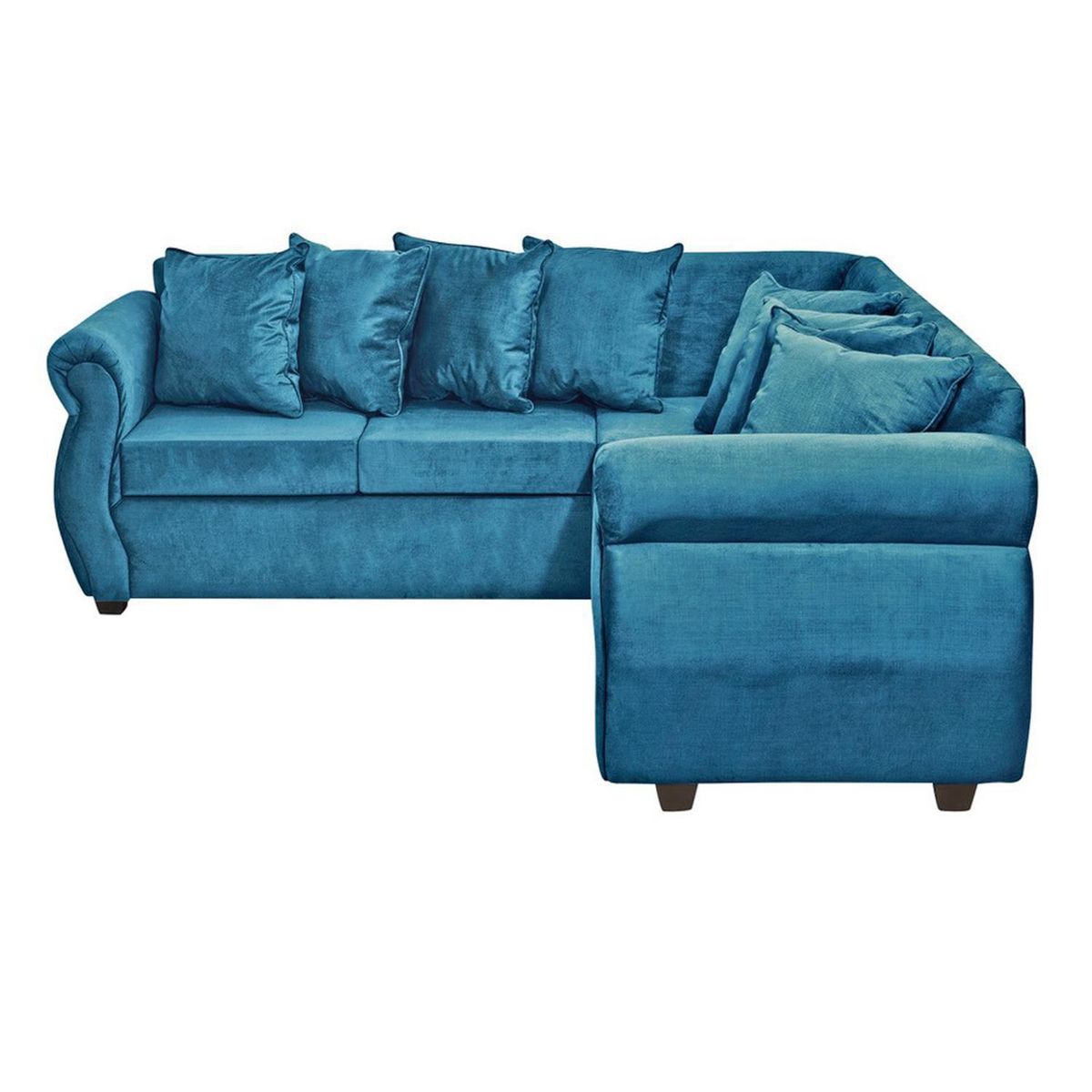 INTERMUEBLES - Sofá Seccional 5 cuerpos Violeta 216x86x81 cm Azul