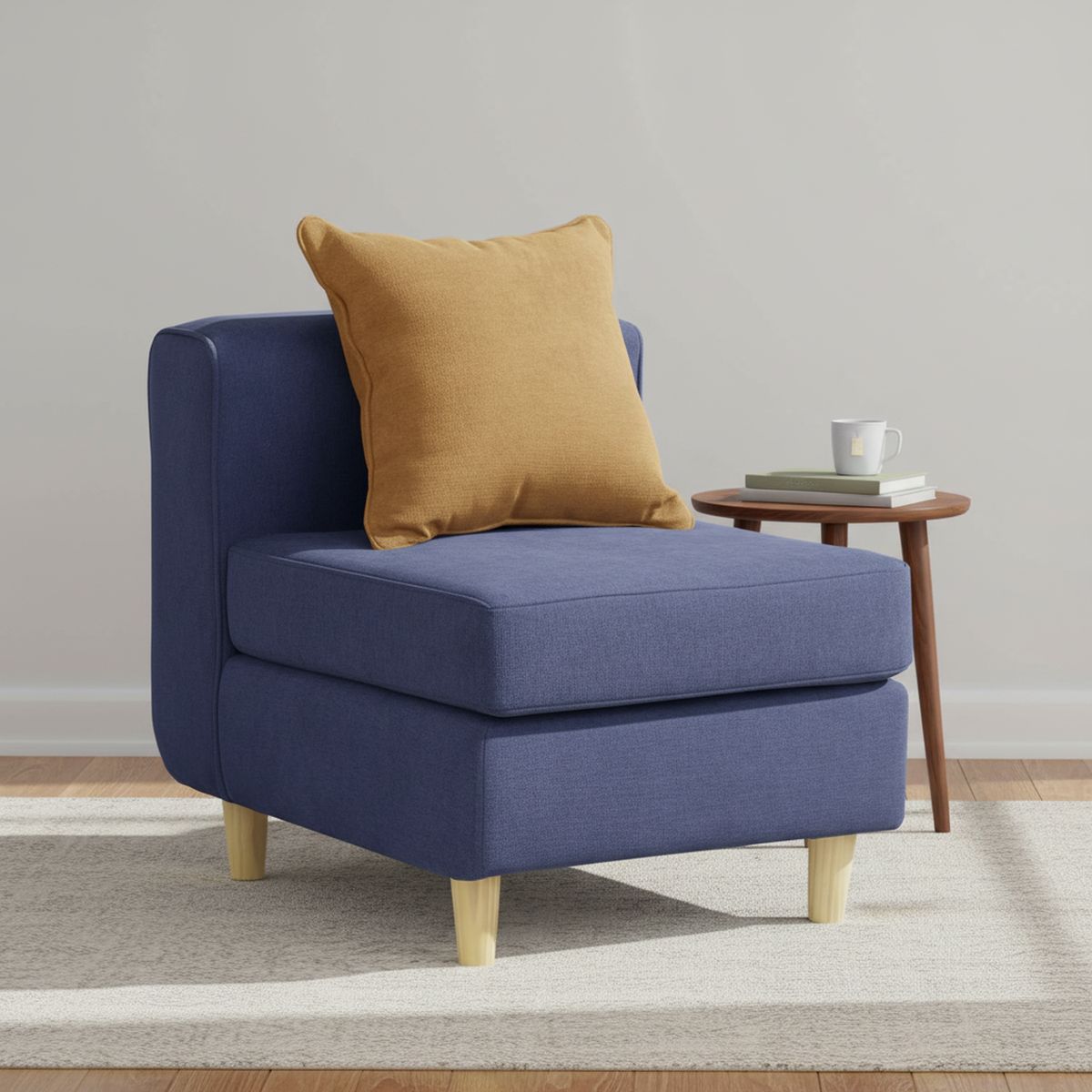 INTERMUEBLES - Butaca 1 cuerpo Eagle 62x70x80 cm Azul