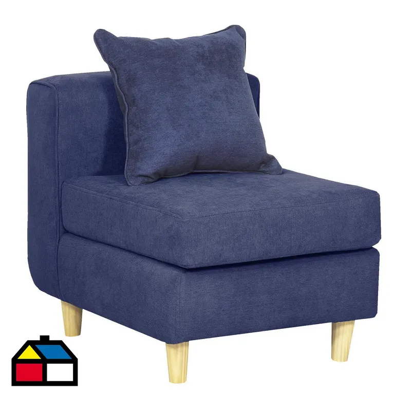 INTERMUEBLES - Butaca 1 cuerpo Eagle 62x70x80 cm Azul