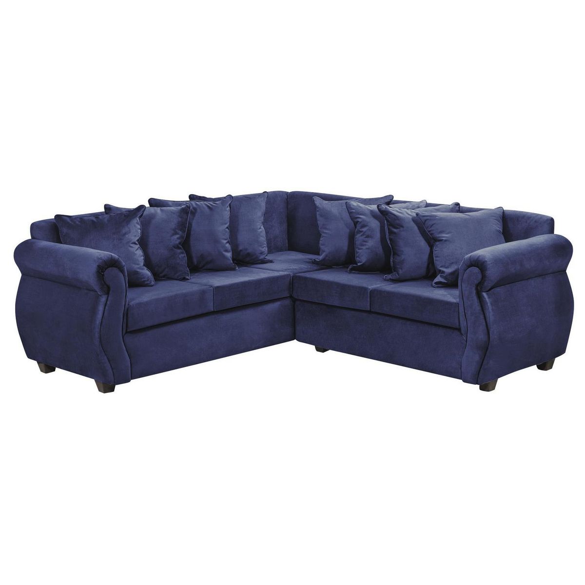 INTERMUEBLES - Sofá Seccional 5 cuerpos Violeta 216x86x81 cm Azul