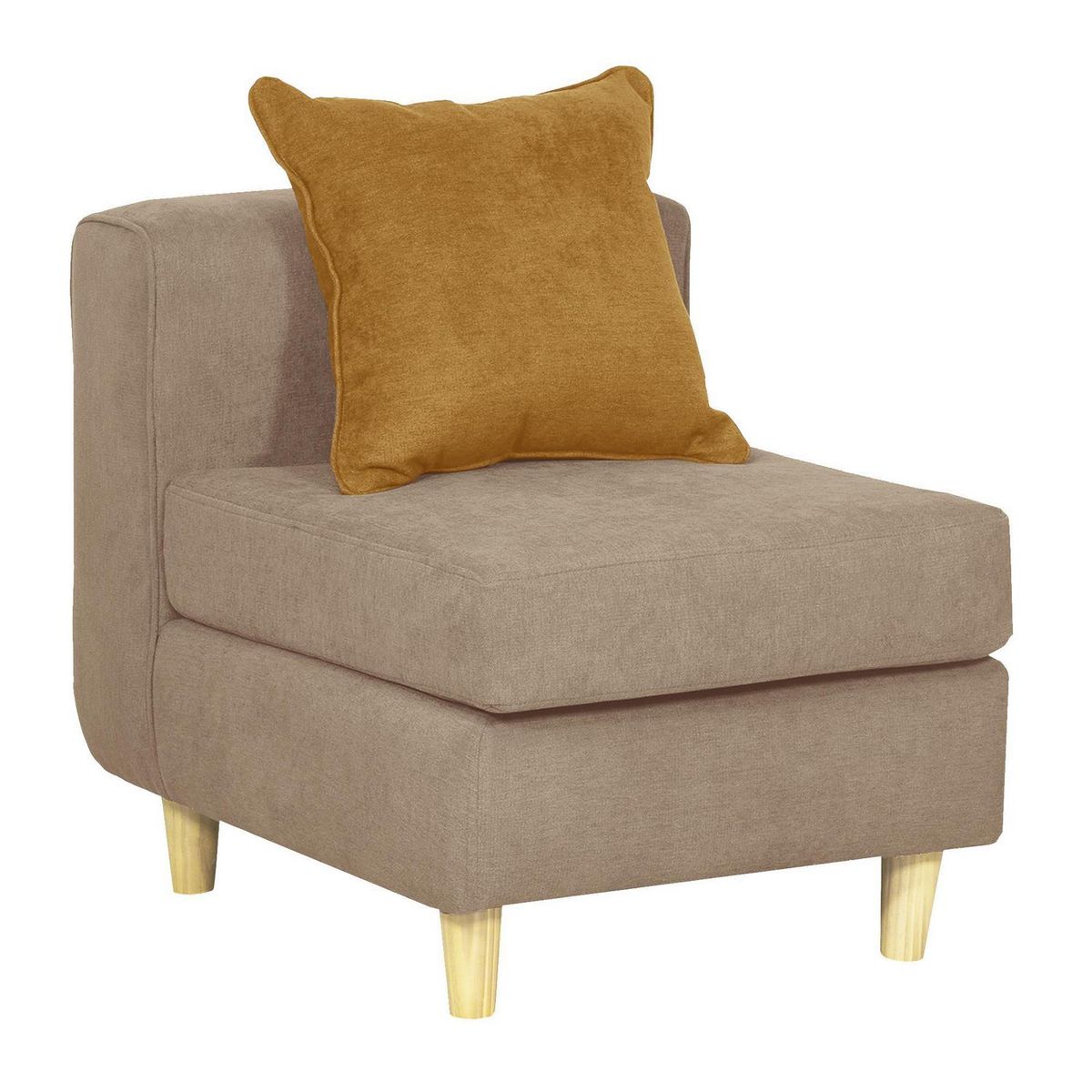 INTERMUEBLES - Butaca 1 cuerpo Eagle 62x70x80 cm Arena