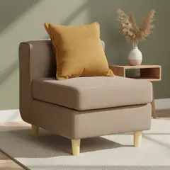 INTERMUEBLES - Butaca 1 cuerpo Eagle 62x70x80 cm Arena