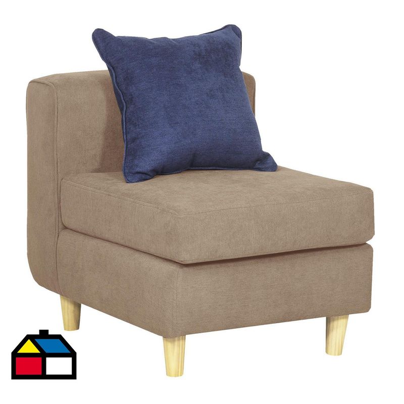 INTERMUEBLES - Butaca 1 cuerpo Eagle 62x70x80 cm Arena