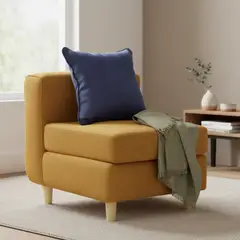 INTERMUEBLES - Butaca 1 cuerpo Eagle 62x70x80 cm Amarillo