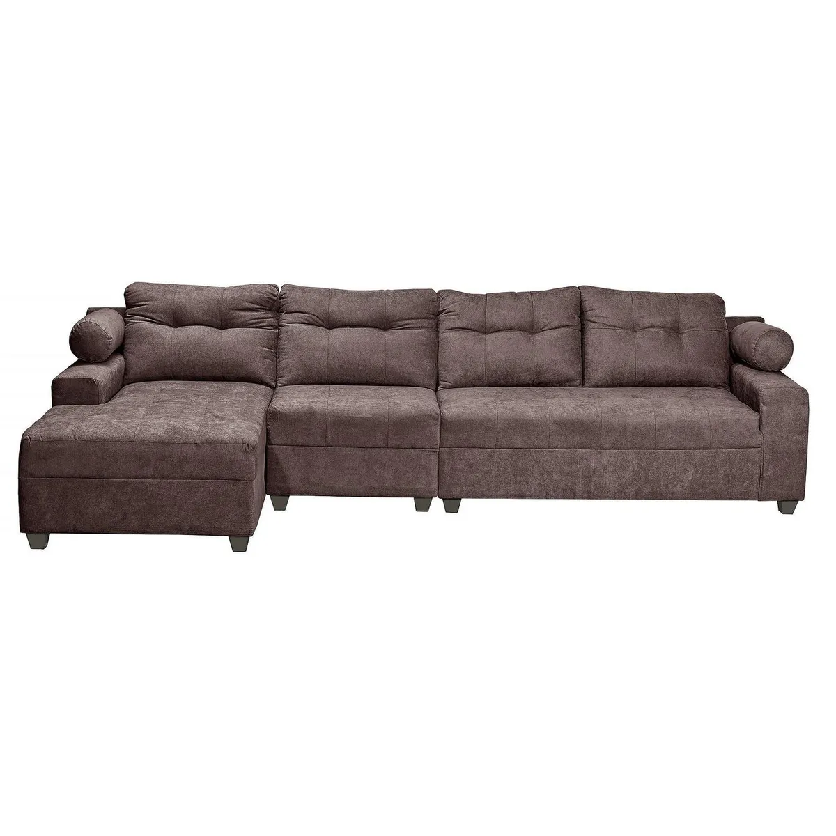 INTERMUEBLES - Sofá Seccional 4 cuerpos Le Mans 160x90x90 cm Chocolate
