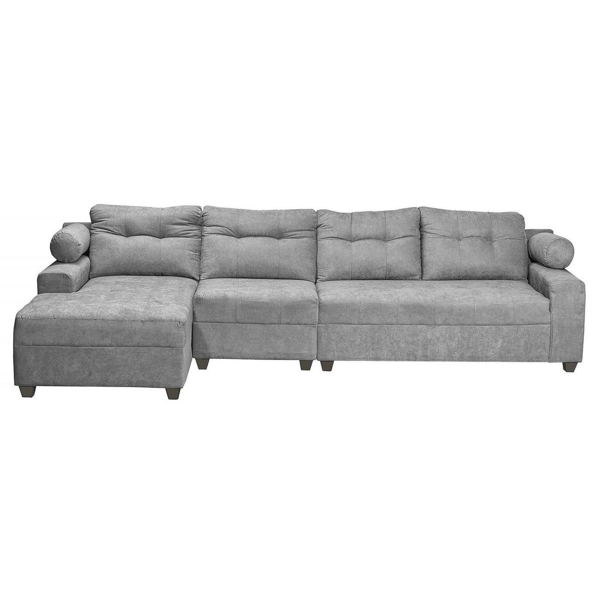 INTERMUEBLES - Sofá Seccional 4 cuerpos Le Mans 160x90x90 cm Gris