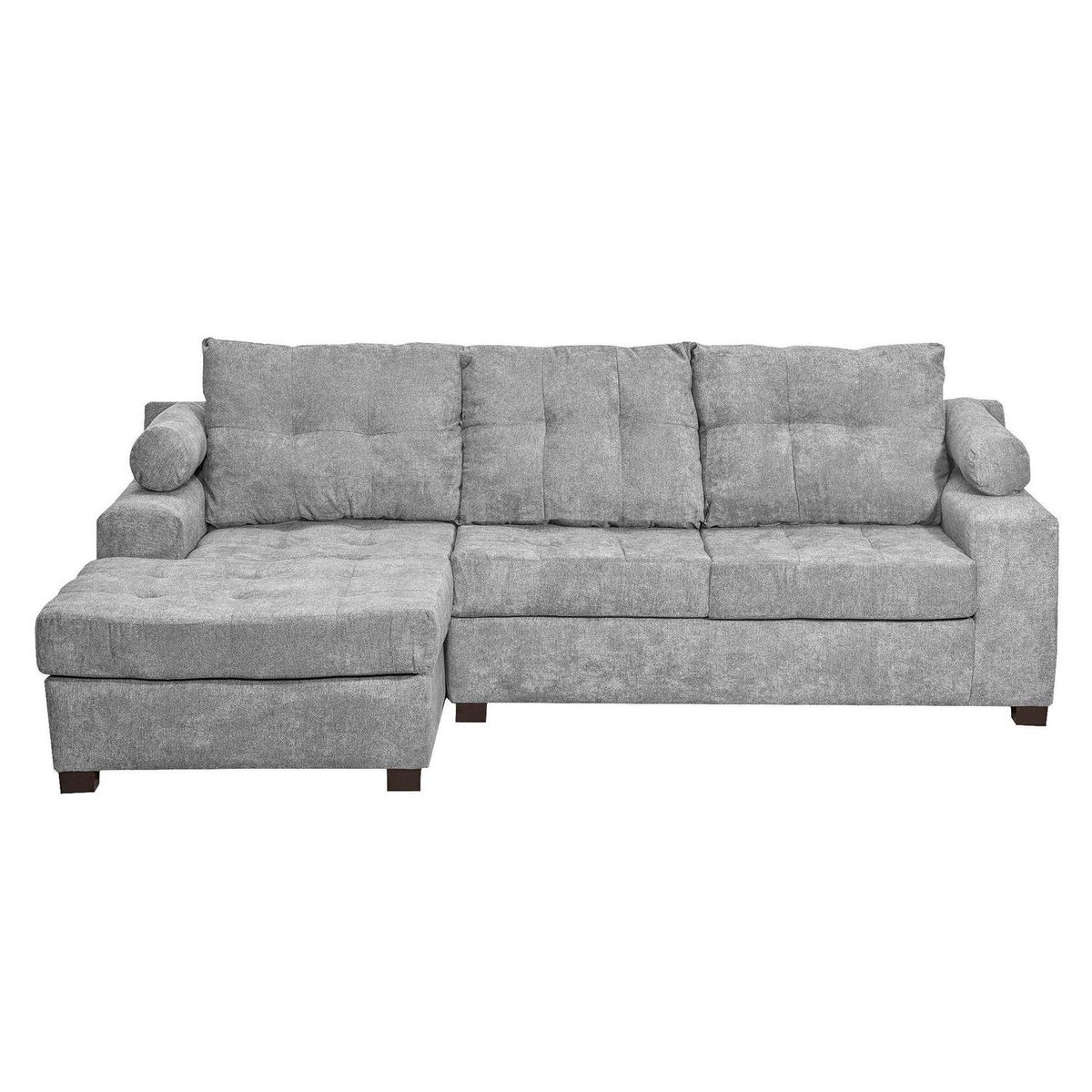 INTERMUEBLES - Sofá Seccional 3 cuerpos Le Mans 170x95x90 cm Gris