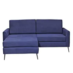 INTERMUEBLES - Sofá Seccional 3 cuerpos Washington 190x85x88 cm Azul