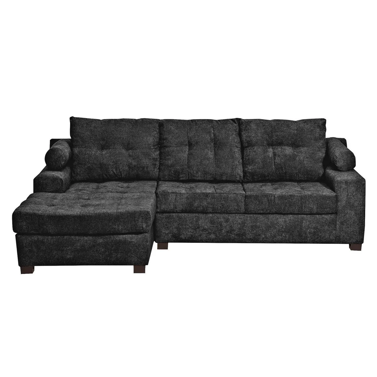 INTERMUEBLES - Sofá Seccional 3 cuerpos Le Mans 170x95x90 cm Negro