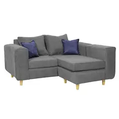 INNOVAMUEBLES - Sofá Seccional 3 cuerpos Eagle 165x81x89 cm Gris