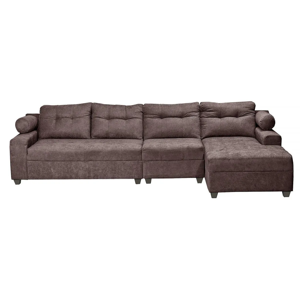 INTERMUEBLES - Sofá Seccional 4 cuerpos Le Mans 160x90x90 cm Chocolate