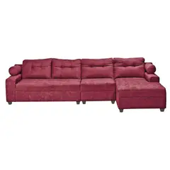 INNOVAMUEBLES - Sofá Seccional 4 cuerpos Le Mans 160x90x90 cm Burdeo