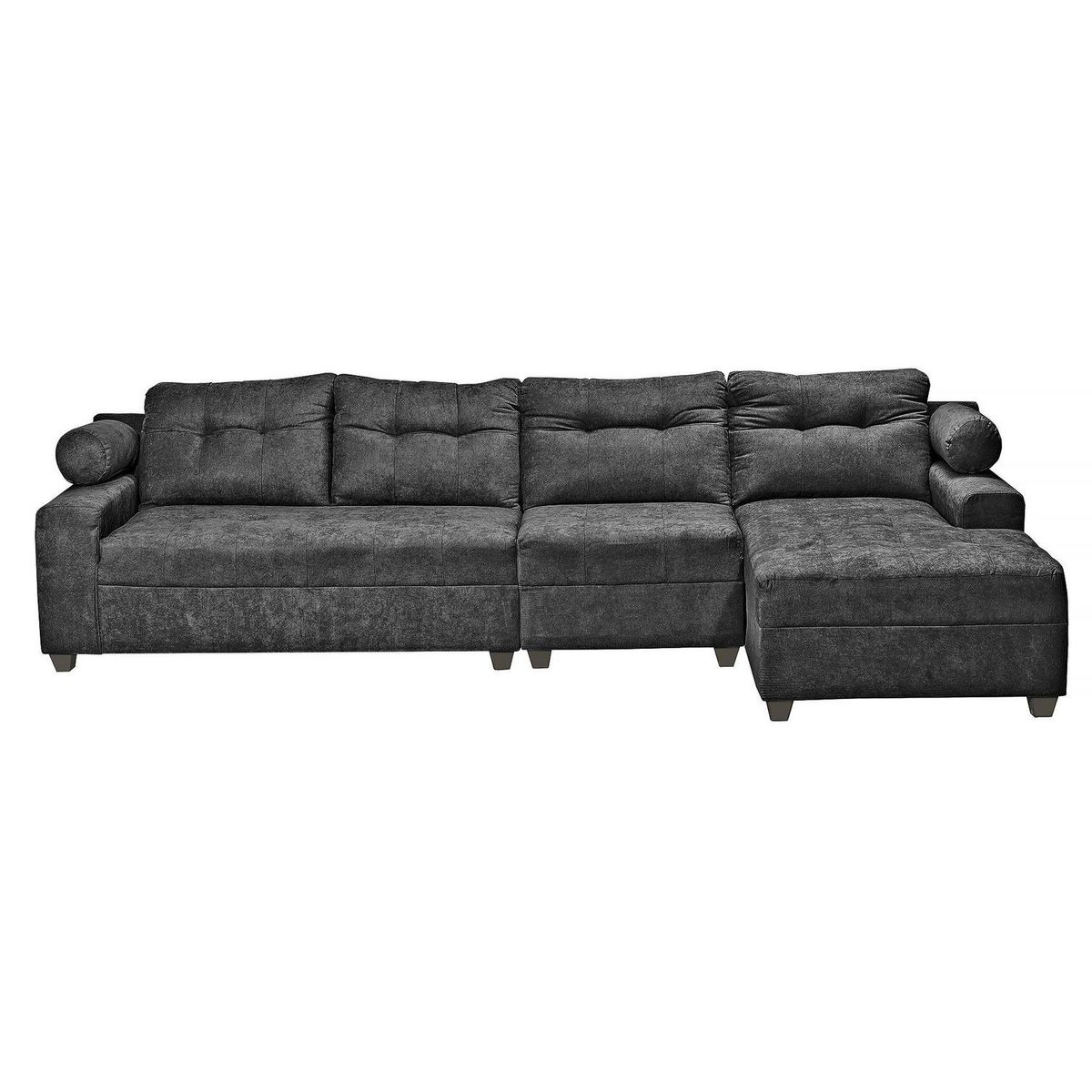 INTERMUEBLES - Sofá Seccional 4 cuerpos Le Mans 160x90x90 cm Negro