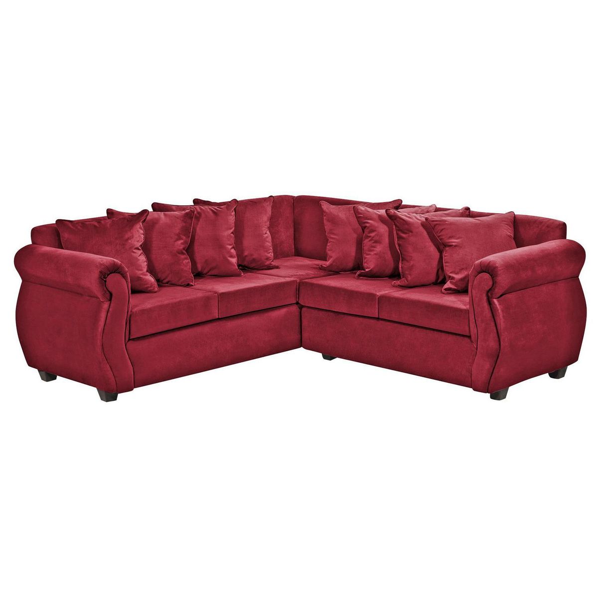 INTERMUEBLES - Sofá Seccional 5 cuerpos Violeta 216x86x81 cm Burdeo