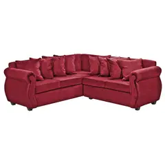INNOVAMUEBLES - Sofá Seccional 5 cuerpos Violeta 216x86x81 cm Burdeo