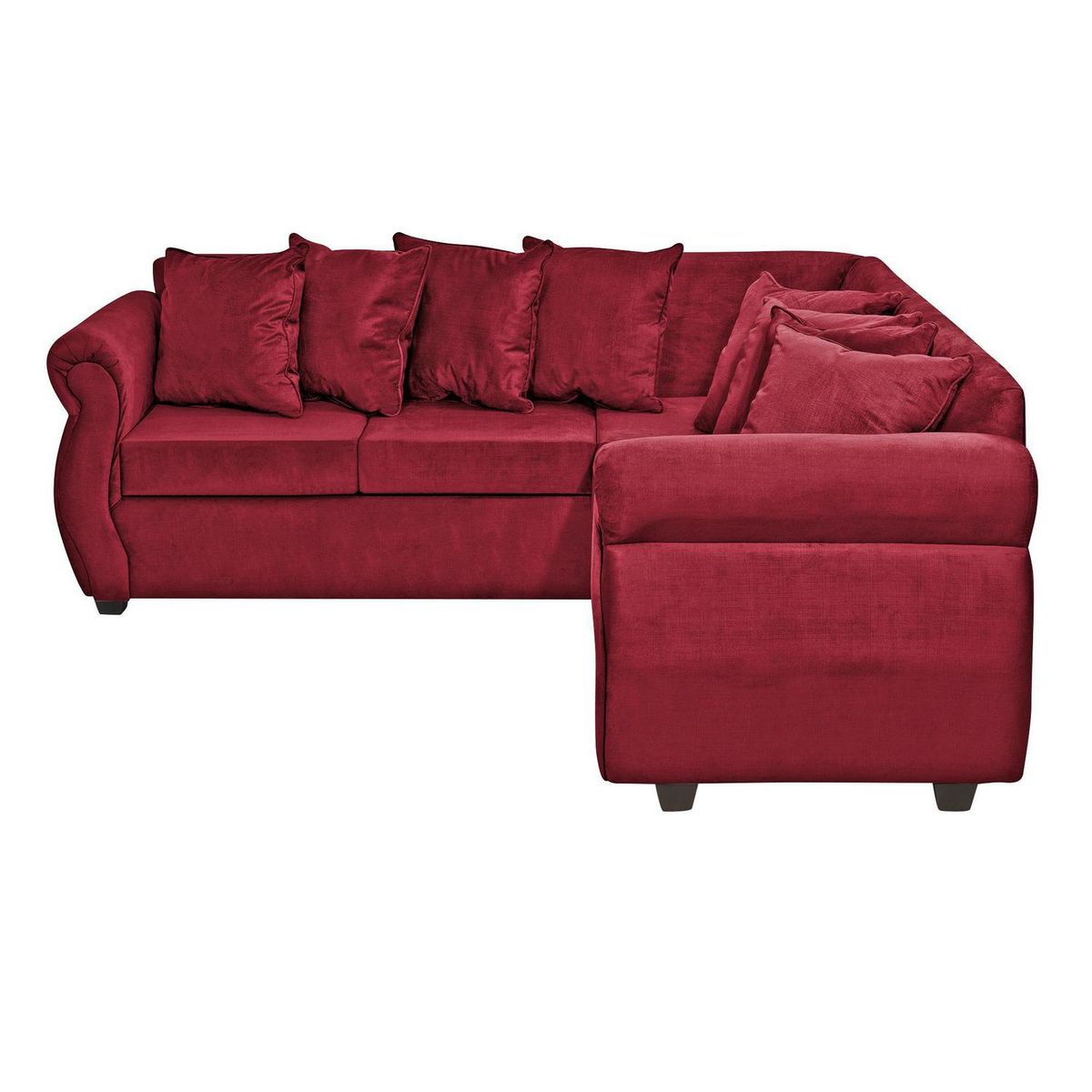 INTERMUEBLES - Sofá Seccional 5 cuerpos Violeta 216x86x81 cm Burdeo