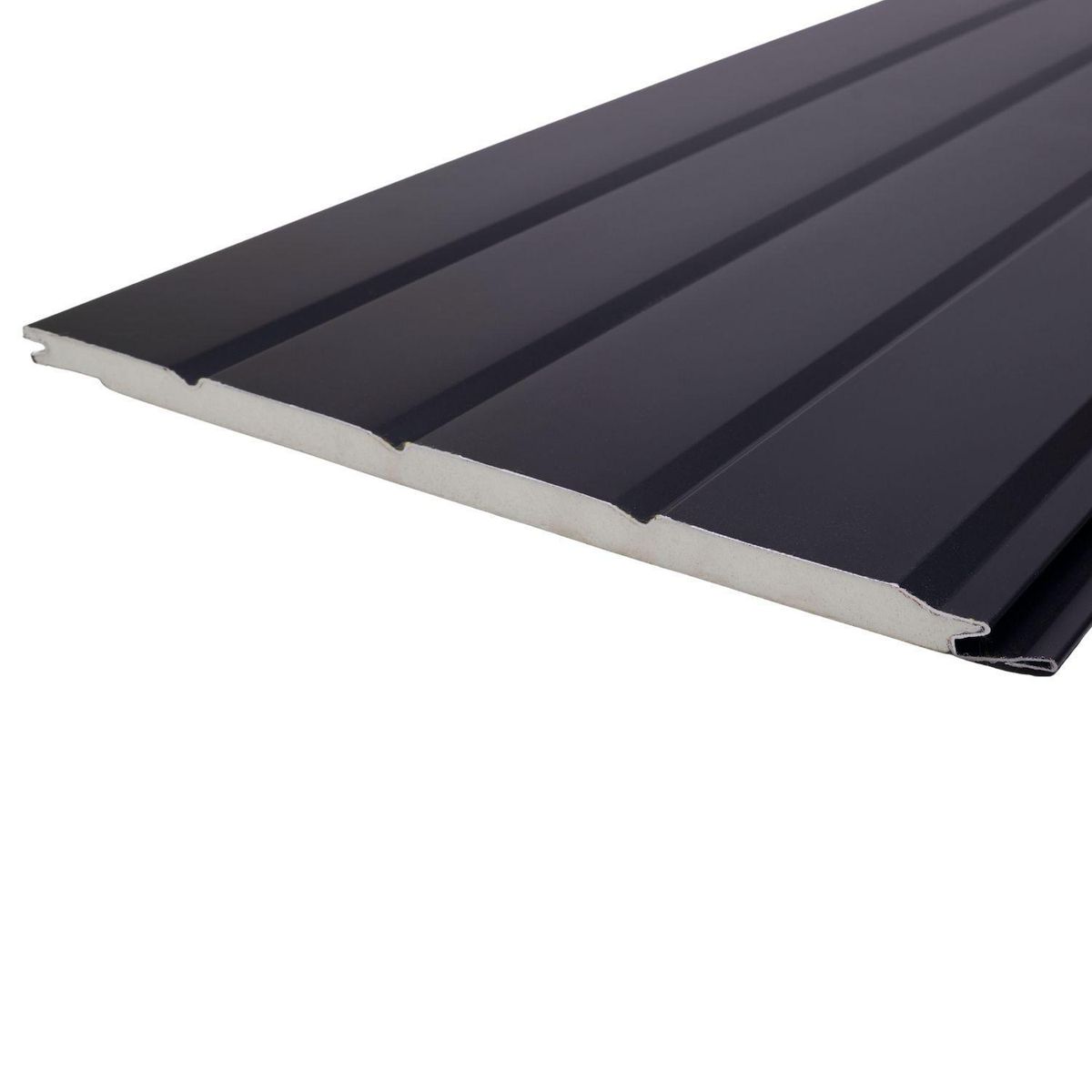 GRUPO CUBICO - Revestimiento Exterior 38.3x290 cm Negro 1.1 m2