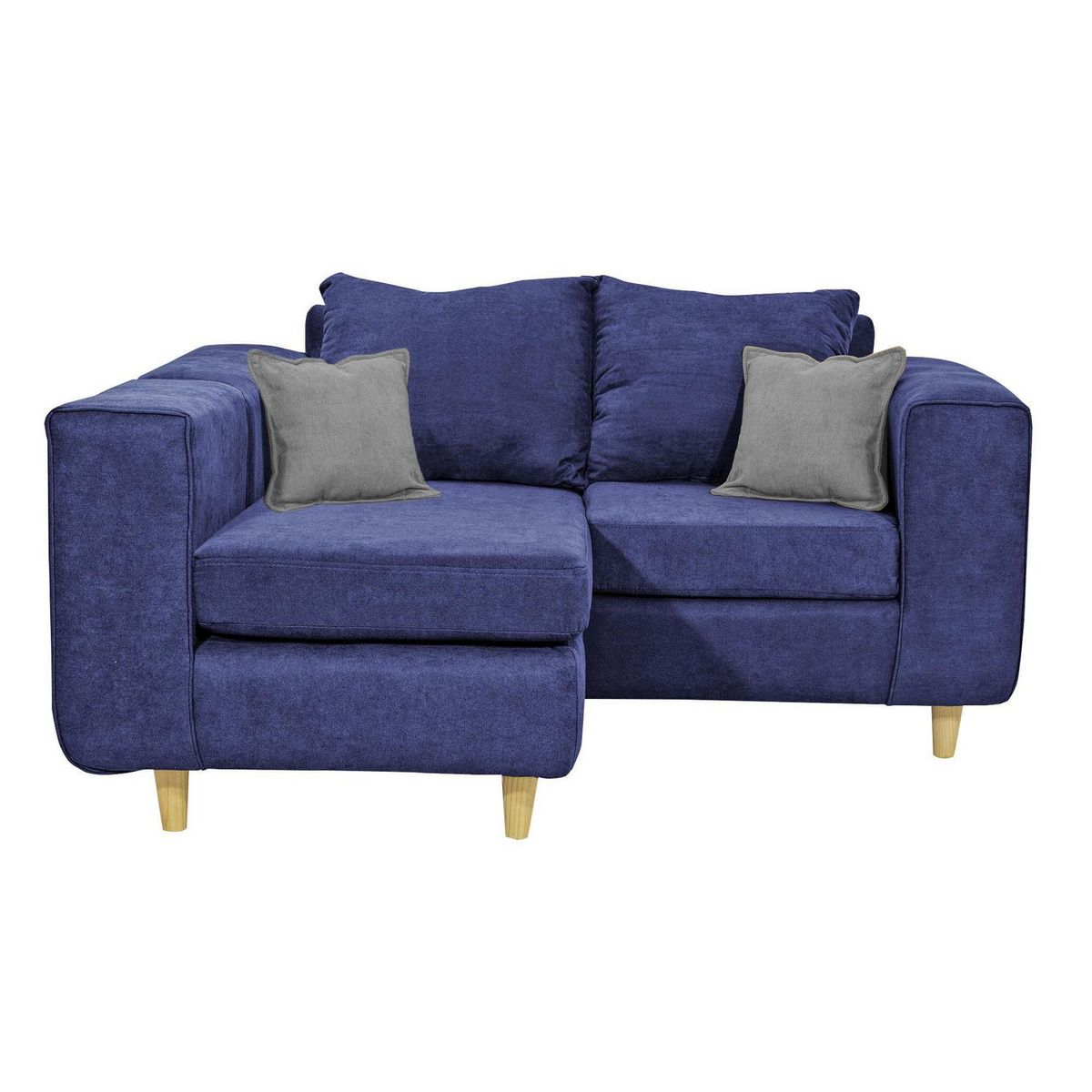 INTERMUEBLES - Sofá Seccional 3 cuerpos Eagle 165x81x89 cm Azul