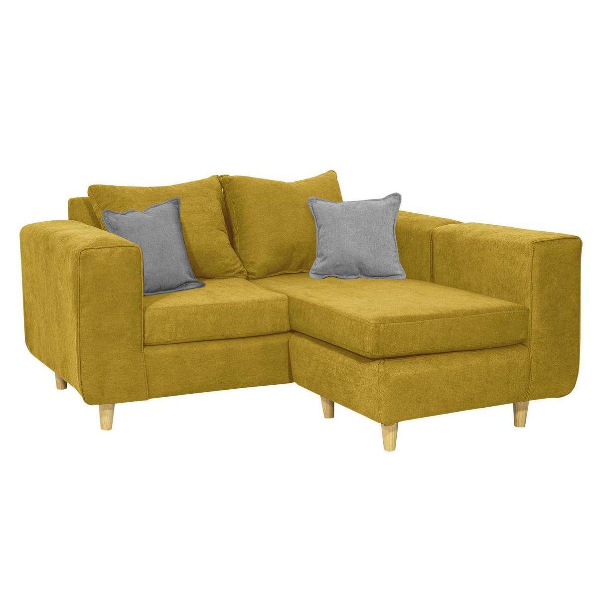 INTERMUEBLES - Sofá Seccional 3 cuerpos Eagle 165x81x89 cm Amarillo
