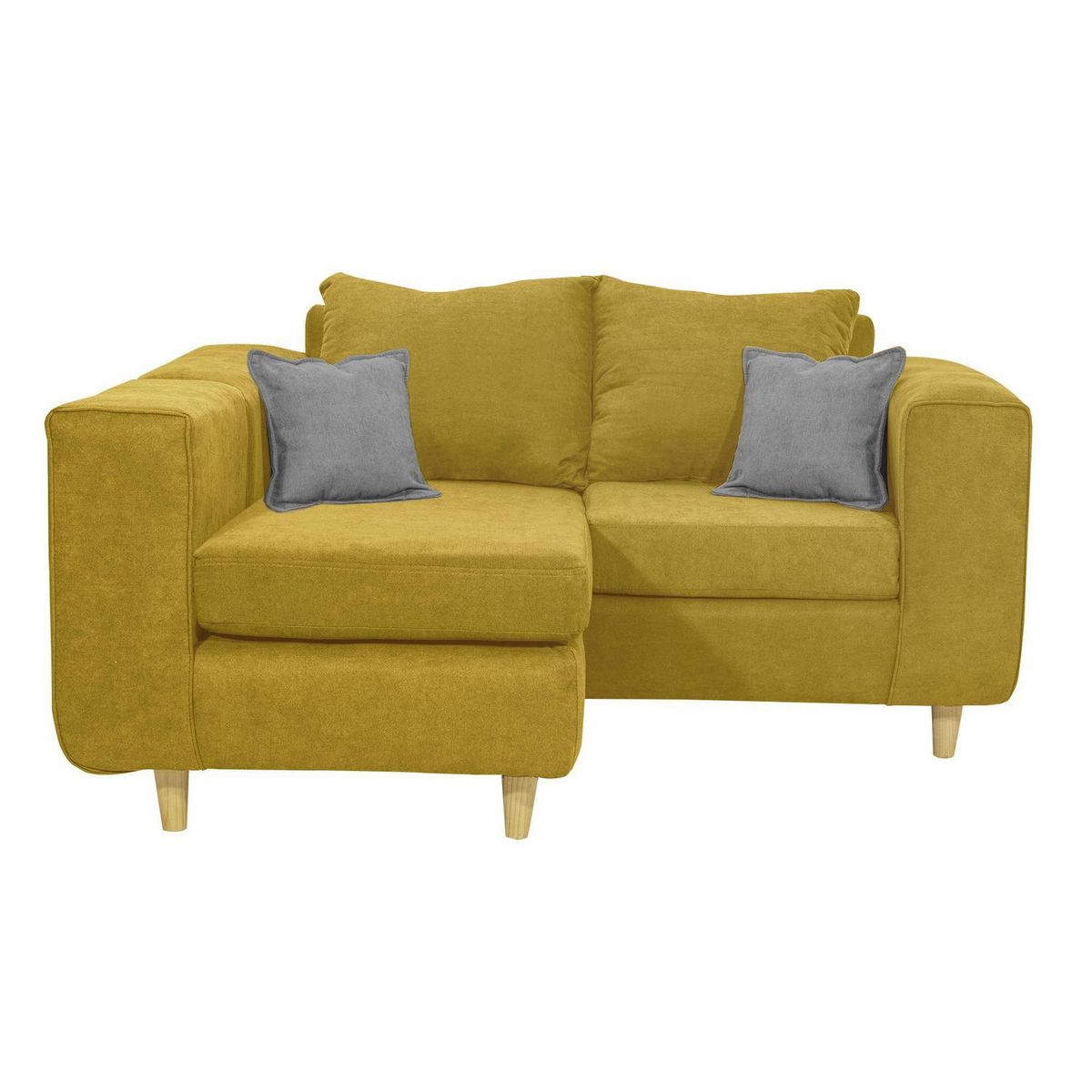 INTERMUEBLES - Sofá Seccional 3 cuerpos Eagle 165x81x89 cm Amarillo