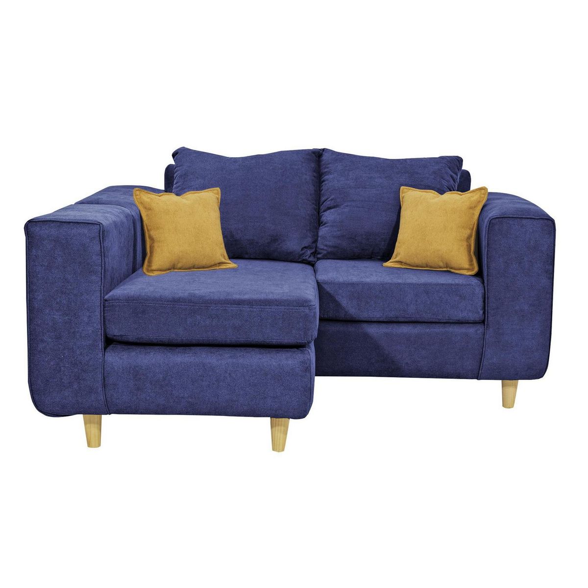 INTERMUEBLES - Sofá Seccional 3 cuerpos Eagle 165x81x89 cm Azul