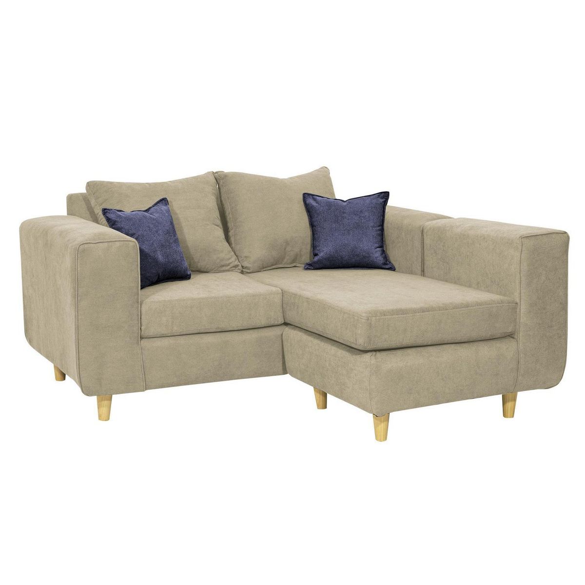 INTERMUEBLES - Sofá Seccional 3 cuerpos Eagle 165x81x89 cm Arena