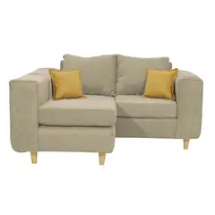 INTERMUEBLES - Sofá Seccional 3 cuerpos Eagle 165x81x89 cm Beige