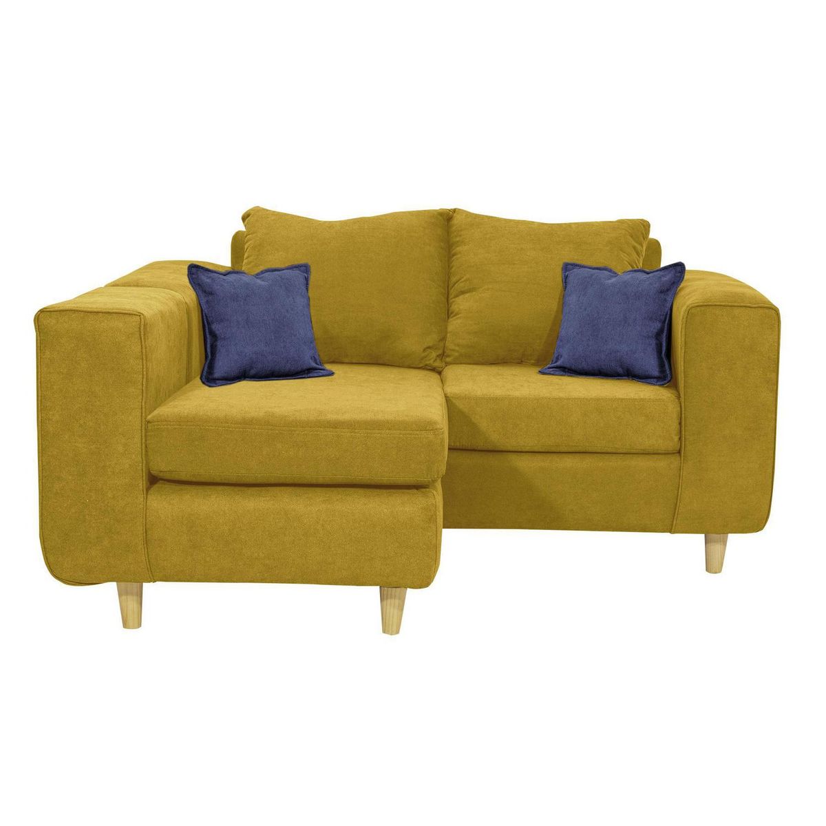 INTERMUEBLES - Sofá Seccional 3 cuerpos Eagle 165x81x89 cm Amarillo