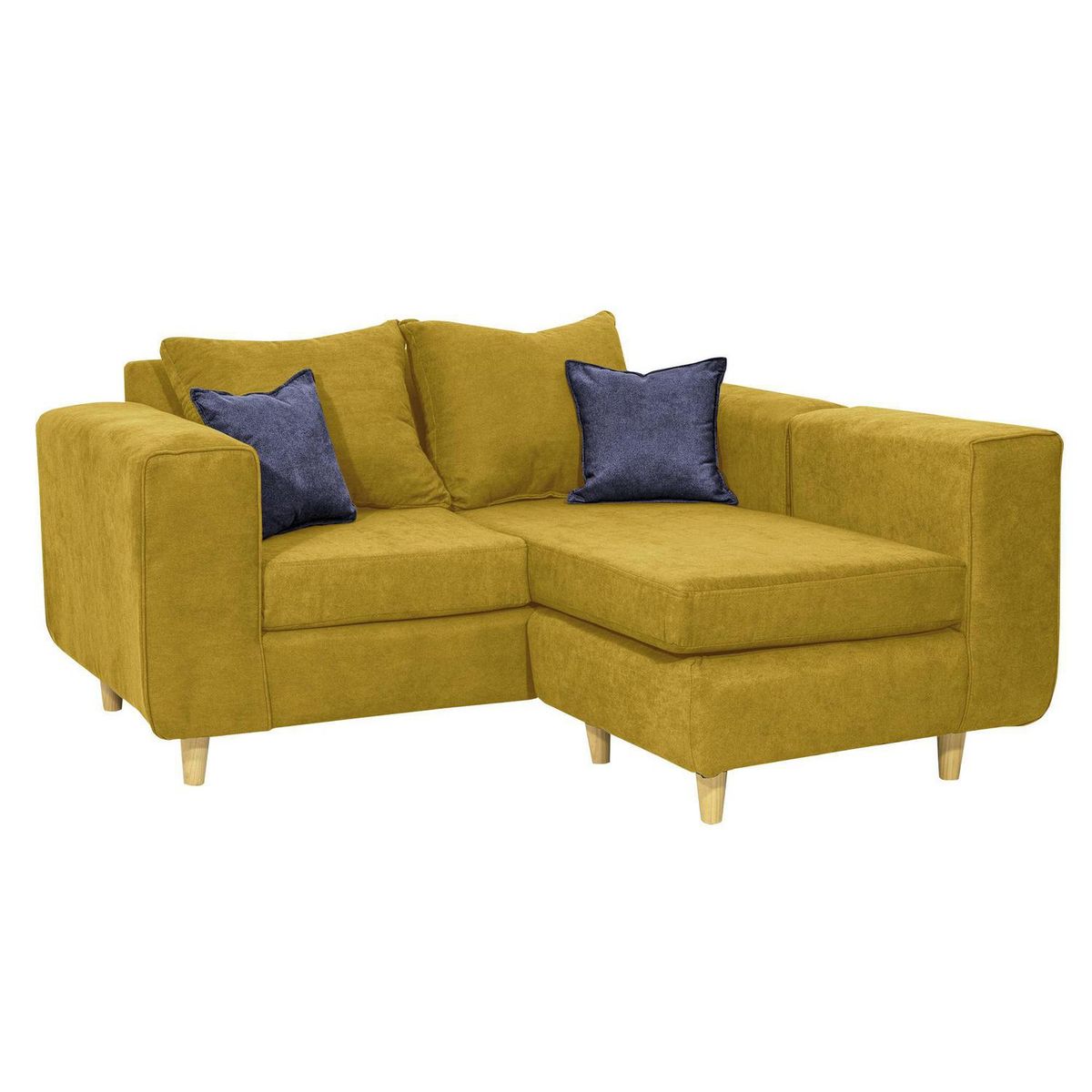 INTERMUEBLES - Sofá Seccional 3 cuerpos Eagle 165x81x89 cm Amarillo