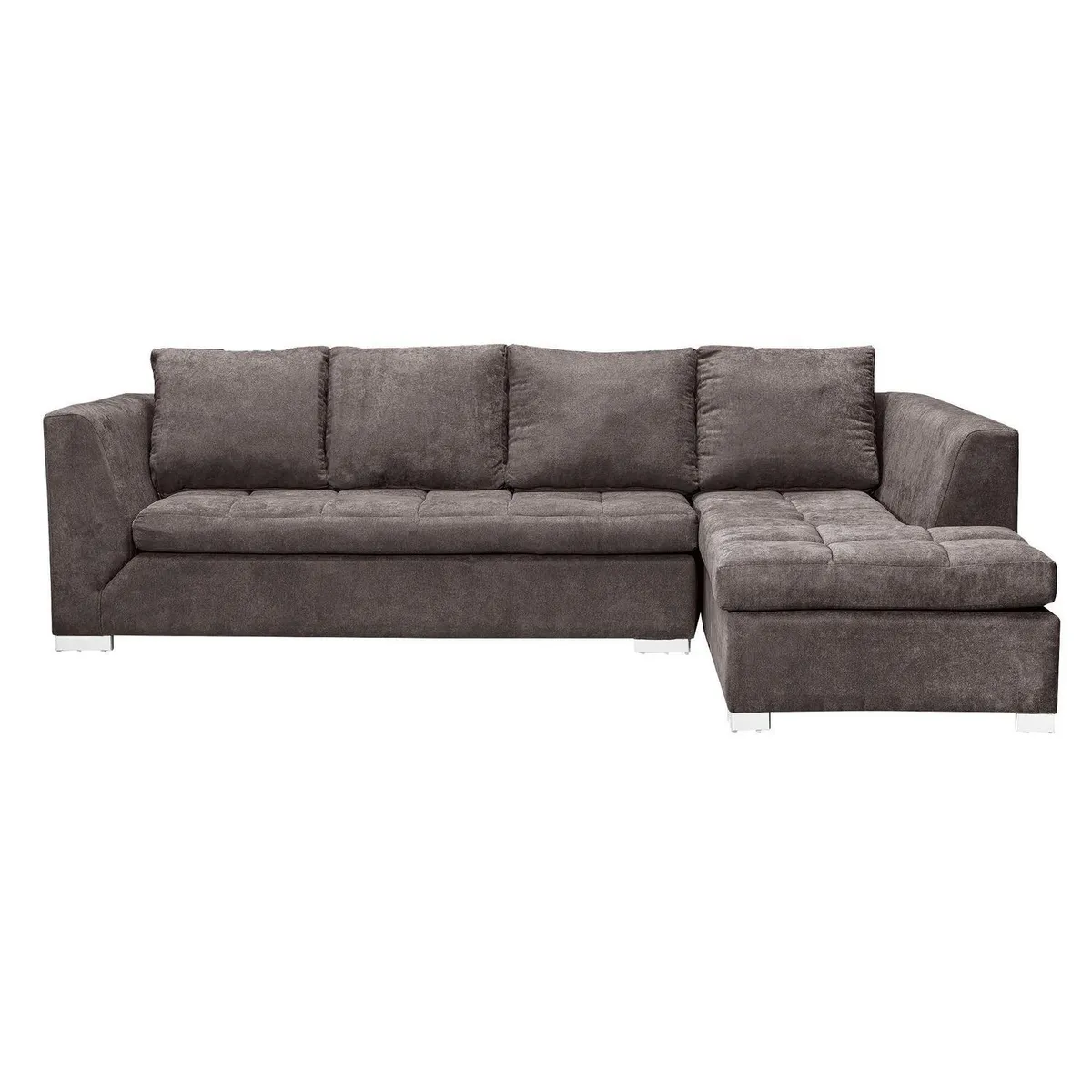 INTERMUEBLES - Sofá Seccional 4 cuerpos Chelsea 208x86x87 cm Chocolate