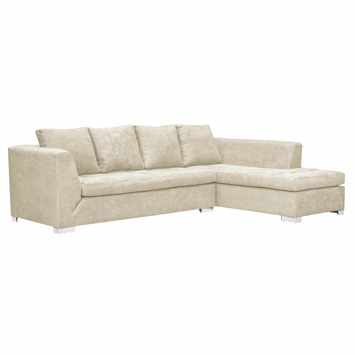 INTERMUEBLES - Sofá Seccional 4 cuerpos Chelsea 208x86x87 cm Beige