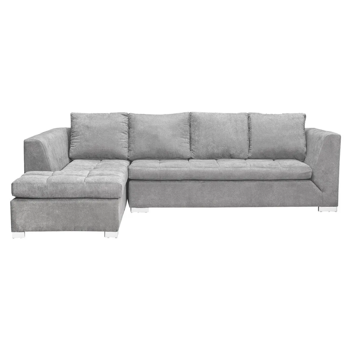 INTERMUEBLES - Sofá Seccional 4 cuerpos Chelsea 208x86x87 cm Gris