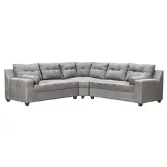 INNOVAMUEBLES - Sofá Seccional 5 cuerpos Le Mans 160x90x91 cm Gris