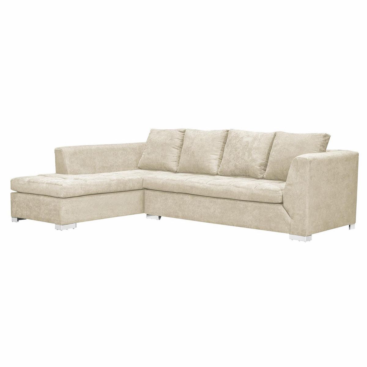 INTERMUEBLES - Sofá Seccional 4 cuerpos Chelsea 208x86x87 cm Beige
