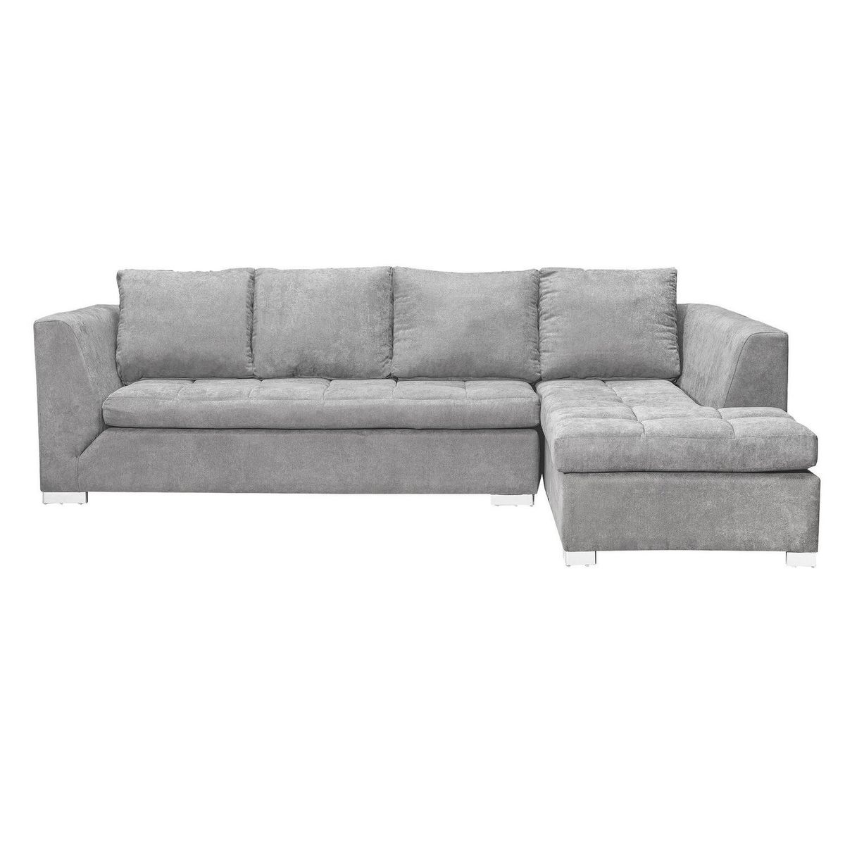 INTERMUEBLES - Sofá Seccional 4 cuerpos Chelsea 208x86x87 cm Gris
