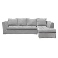 INTERMUEBLES - Sofá Seccional 4 cuerpos Chelsea 208x86x87 cm Gris