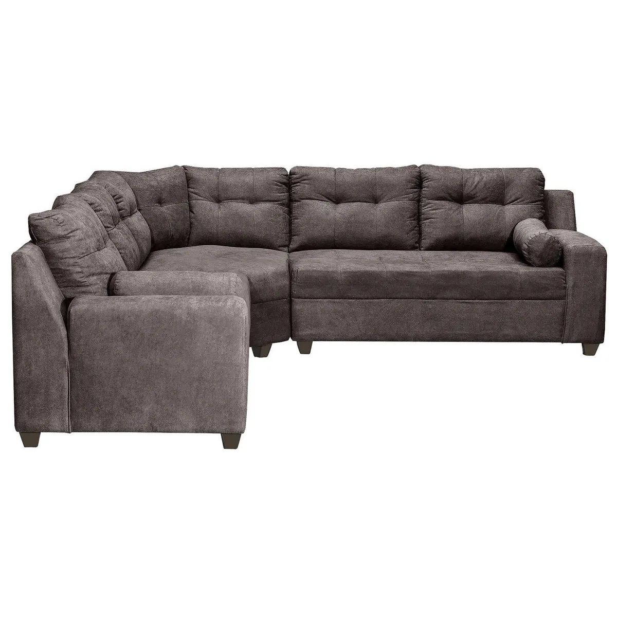 INTERMUEBLES - Sofá Seccional 5 cuerpos Le Mans 160x90x91 cm Chocolate